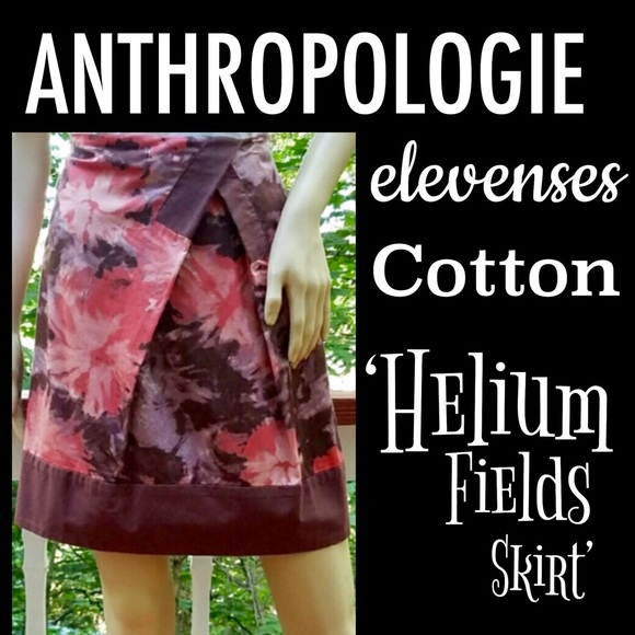Anthropologie Dresses & Skirts - ⭐️HP⭐️ANTHROPOLOGIE▪️ELEVENSES▪️Cotton HELIUM FIELD Tie Dye Box Pleat Skirt